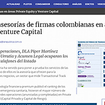 El top de asesoras de firmas colombianas en reas Private Equity y Venture Capital